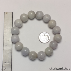 Pale lavender beads bracelet