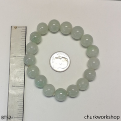 Pale green beads bracelet