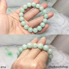 Light green beads jade bracelet