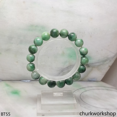 Bluish green beads bracelet