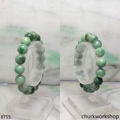 Bluish green beads bracelet