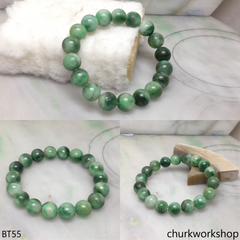 Bluish green beads bracelet