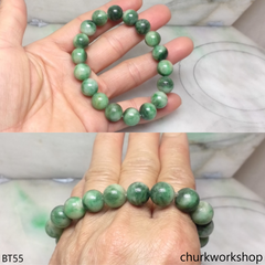 Bluish green beads bracelet