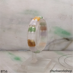 Multi color beads bracelet