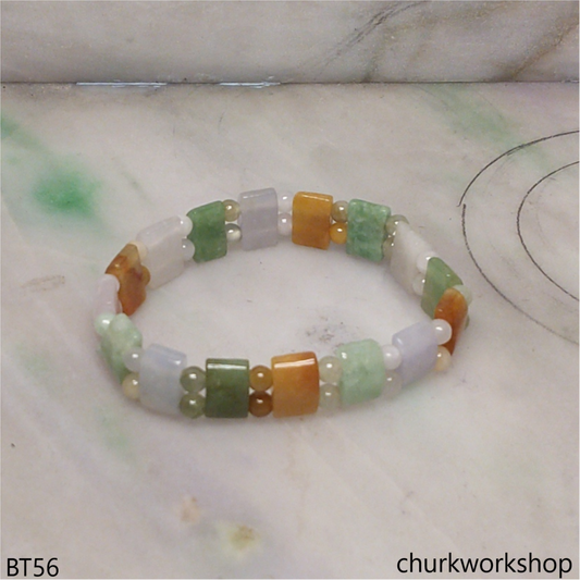 Multi color beads bracelet