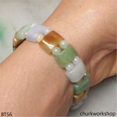 Multi color beads bracelet