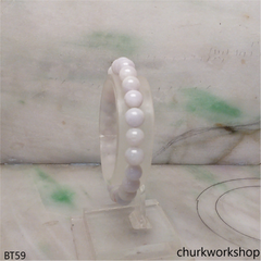 Light lavender beads bracelet