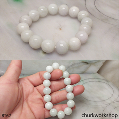 Pale green & lavender mix beads bracelet