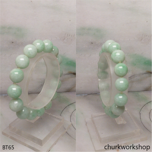 Light green beads jade bracelet