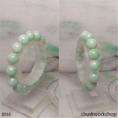 Light green beads jade bracelet