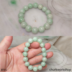Light green beads jade bracelet