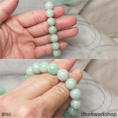 Light green beads jade bracelet