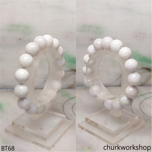 Pale lavender beads bracelet