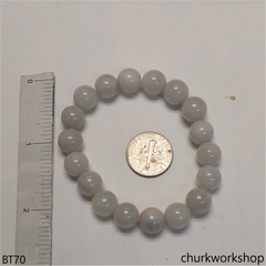 Pale lavender beads bracelet