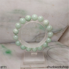 Light green beads jade bracelet