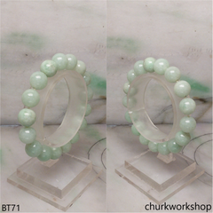 Light green beads jade bracelet