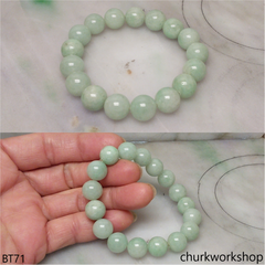 Light green beads jade bracelet