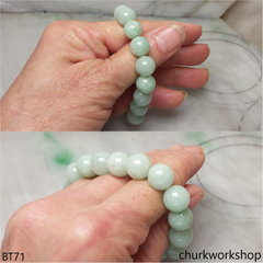 Light green beads jade bracelet