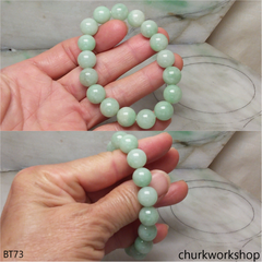 Light green beads jade bracelet