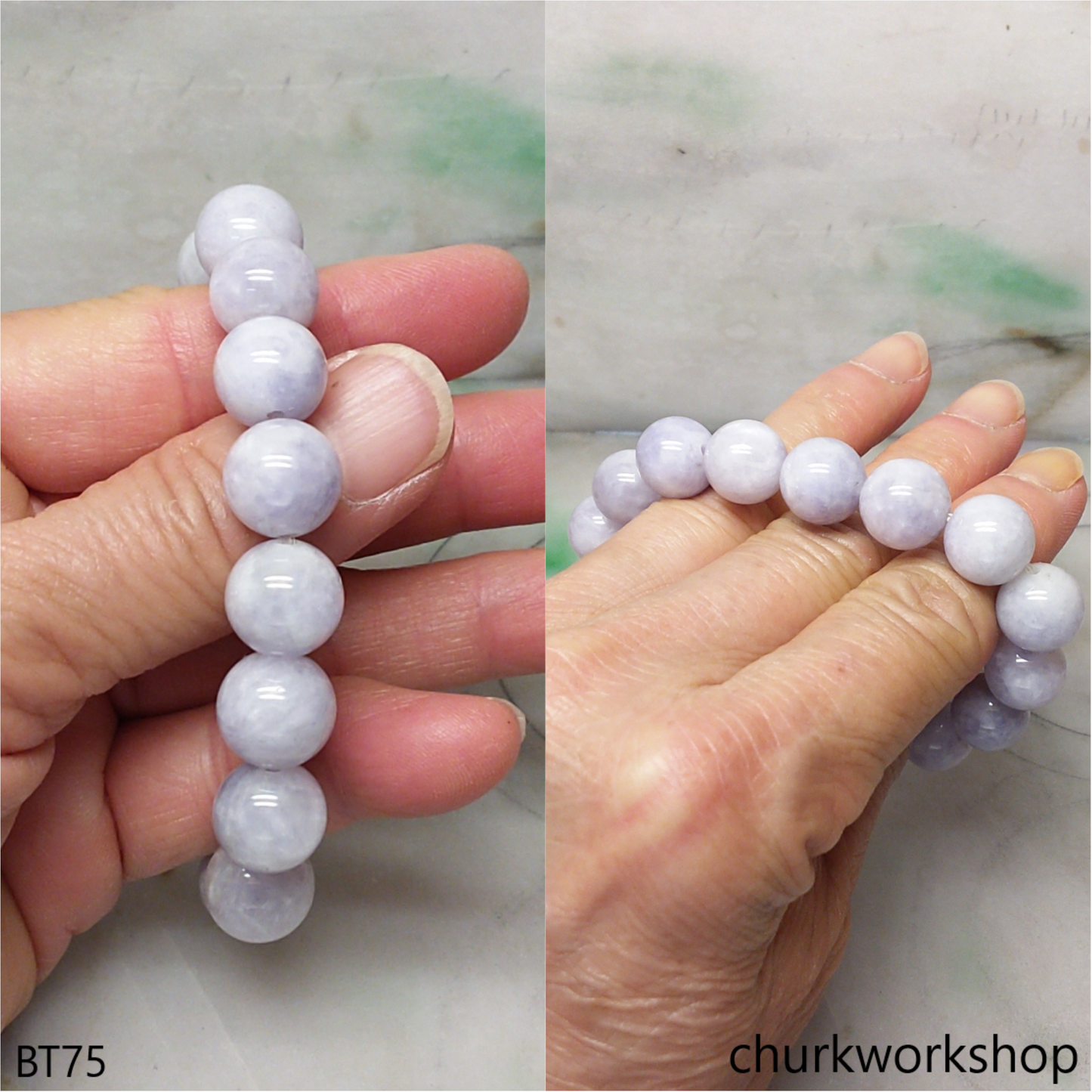 Lavender beads bracelet