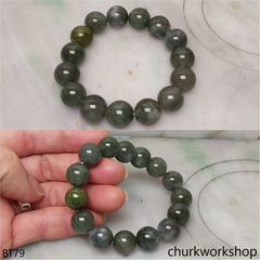 Bluish green beads bracelet
