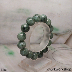 Green beads jade bracelet