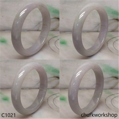 Large grayish lavender jade bangle