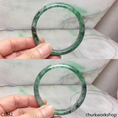 Reserved Bluish green jade bangle