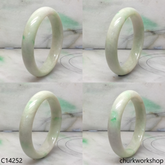 White base with green jade bangle