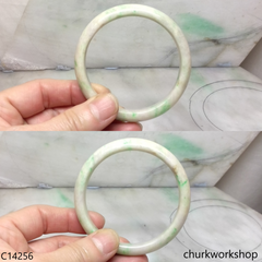 Pale green base with green jade bangle