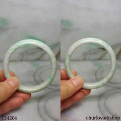 White base with green jade bangle