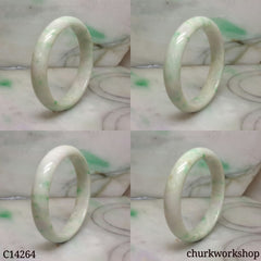 White base with green jade bangle