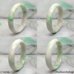 White base with green jade bangle