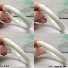 Light green jade bangle
