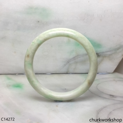 Pale green base with green jade bangle