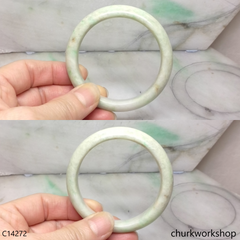 Pale green base with green jade bangle