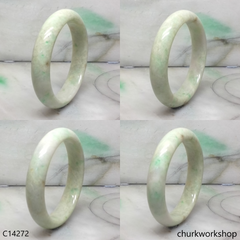 Pale green base with green jade bangle