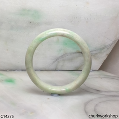 Pale green base with green jade bangle