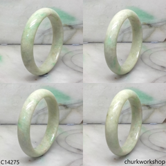 Pale green base with green jade bangle