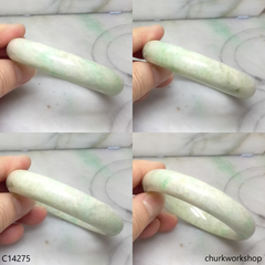 Pale green base with green jade bangle