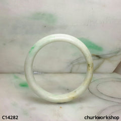 White base with green jade bangle