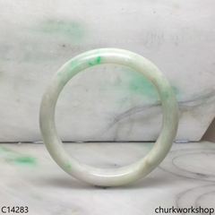 Pale green base with green jade bangle
