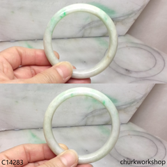 Pale green base with green jade bangle