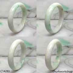 Pale green base with green jade bangle
