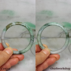 Light green mix dark green jade bangle