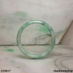 Bluish green jade bangle
