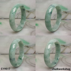 Bluish green jade bangle