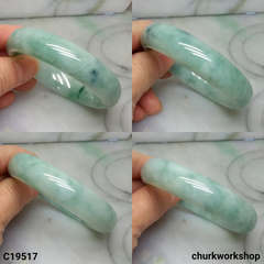 Bluish green jade bangle