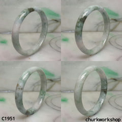 Light green mix dark green jade bangle