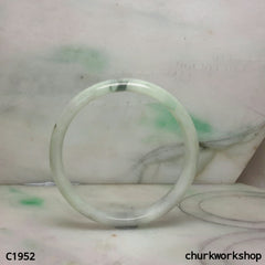 Light green jade bangle